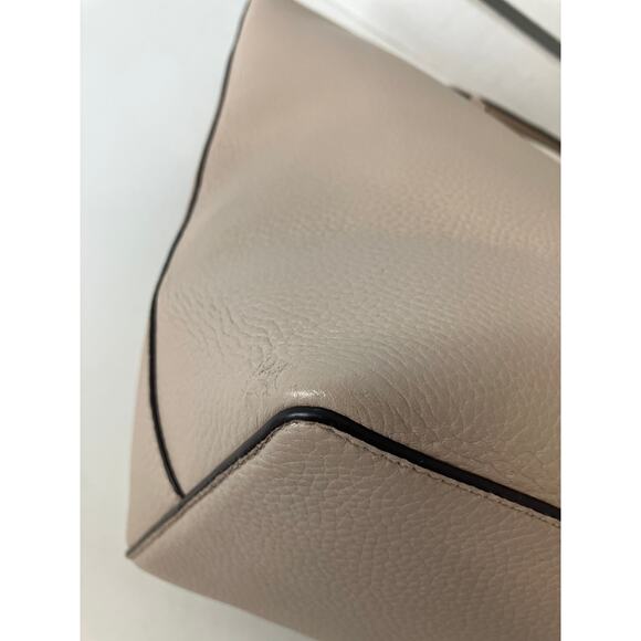 KATE SPADE NUDE, BONE COLOR PEBBLED LEATHER SHOULDER BAG - Picture 11 of 16